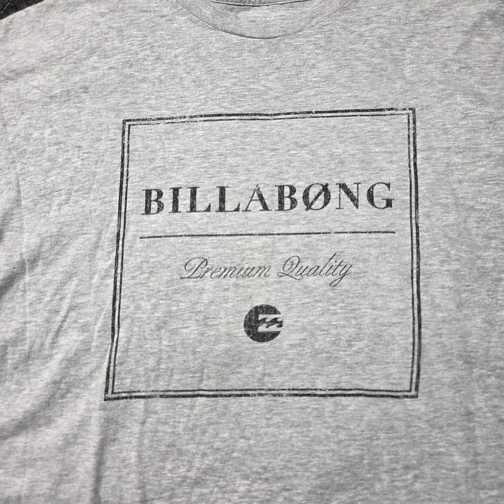 Billabong Mens Heather Gray Graphic T-Shirt XL Short Sleeve Surf Skate Logo Tee
